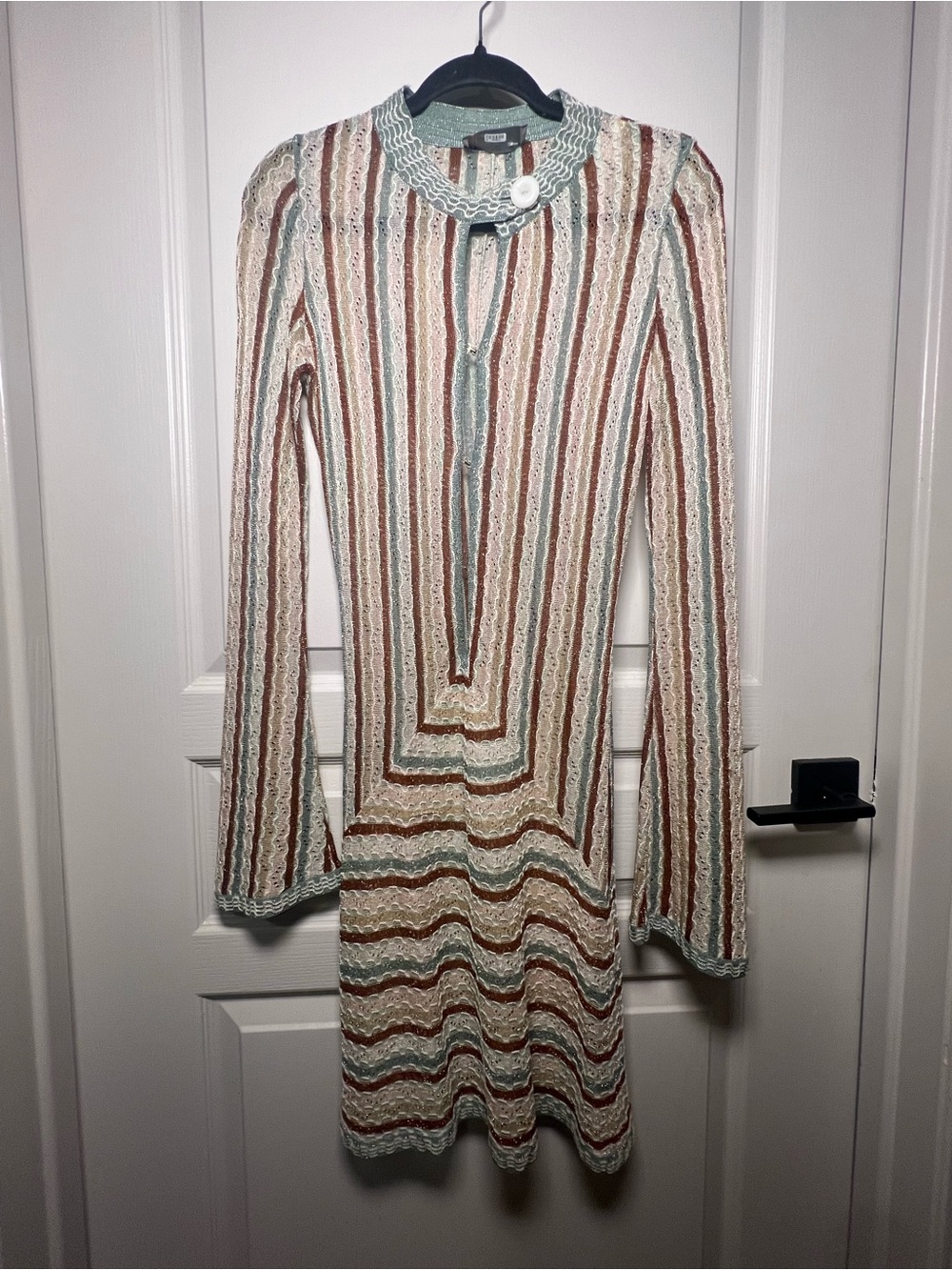 Missoni Metallic Knit Mini Dress IT 40 US Small - Picture 2 of 7